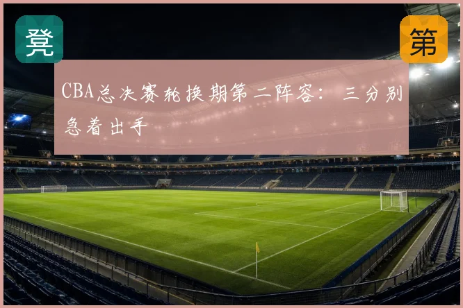 CBA总决赛轮换期第二阵容:三分别急着出手