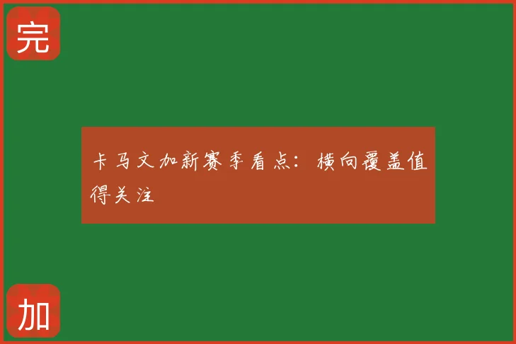 卡马文加新赛季看点：横向覆盖值得关注